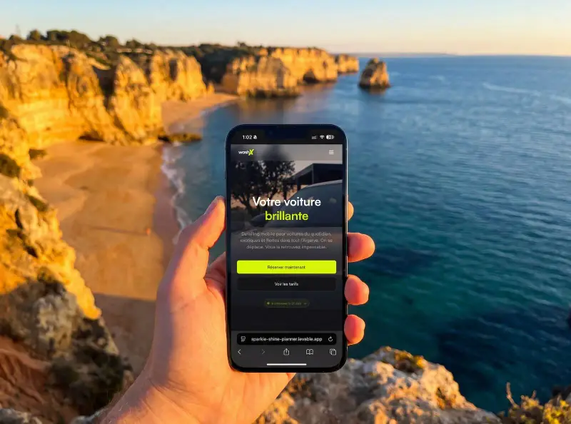 Réservation en ligne sur smartphone